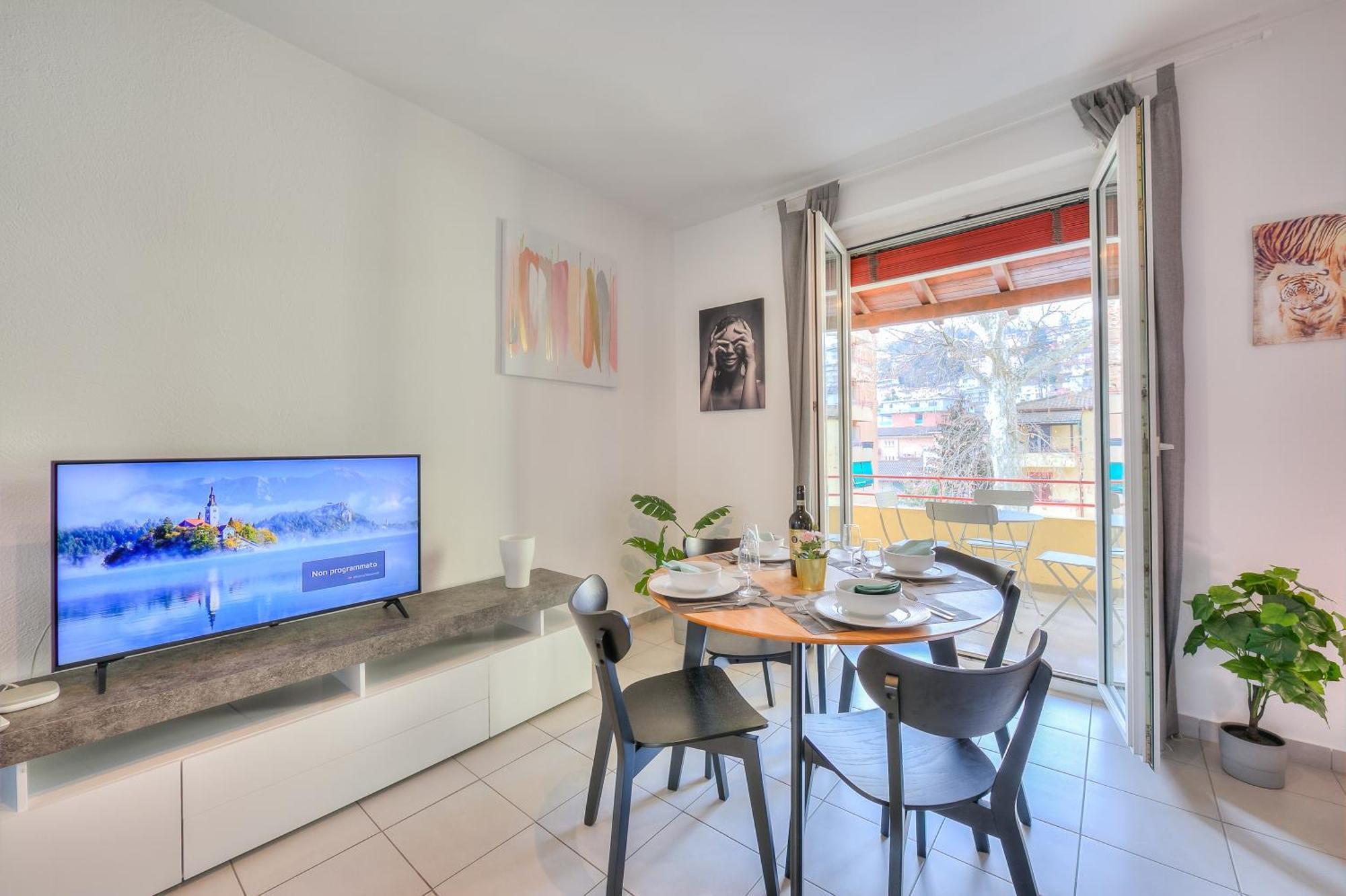 Apartamento Casa Rosa Lugano Exterior foto