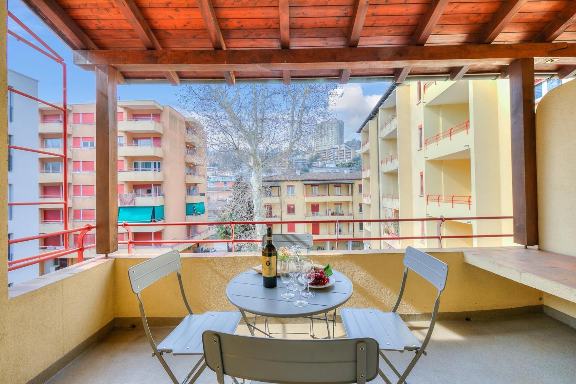 Apartamento Casa Rosa Lugano Exterior foto